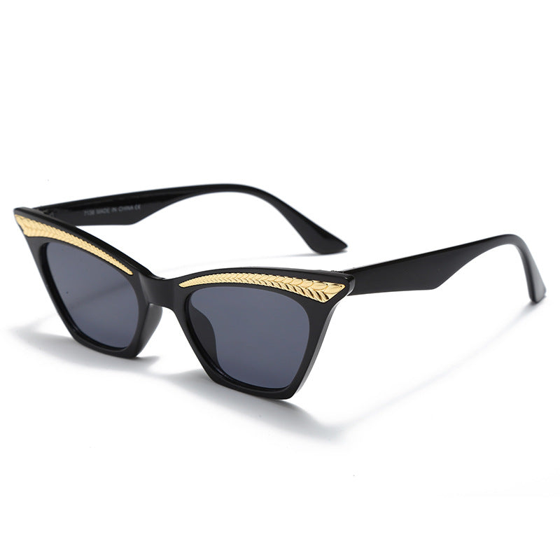 Gilded Wing Cat-eye Sunglasses