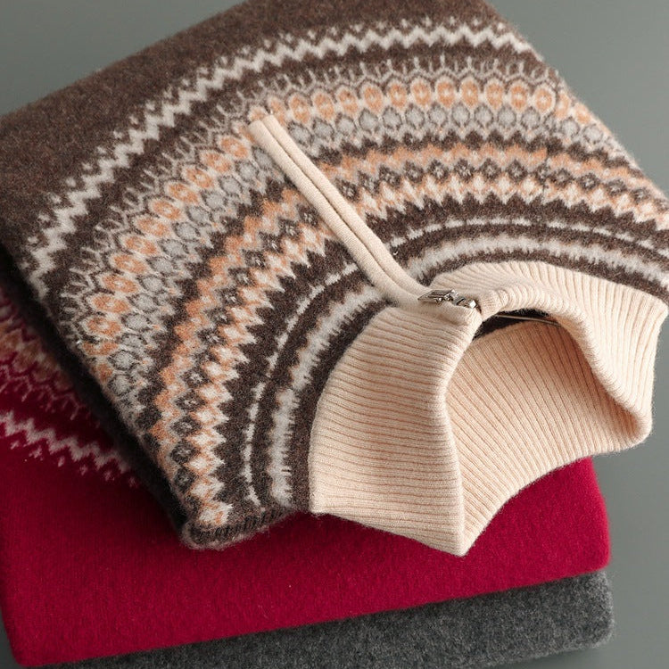 Evan 100% Cashmere Half-Zip Sweater