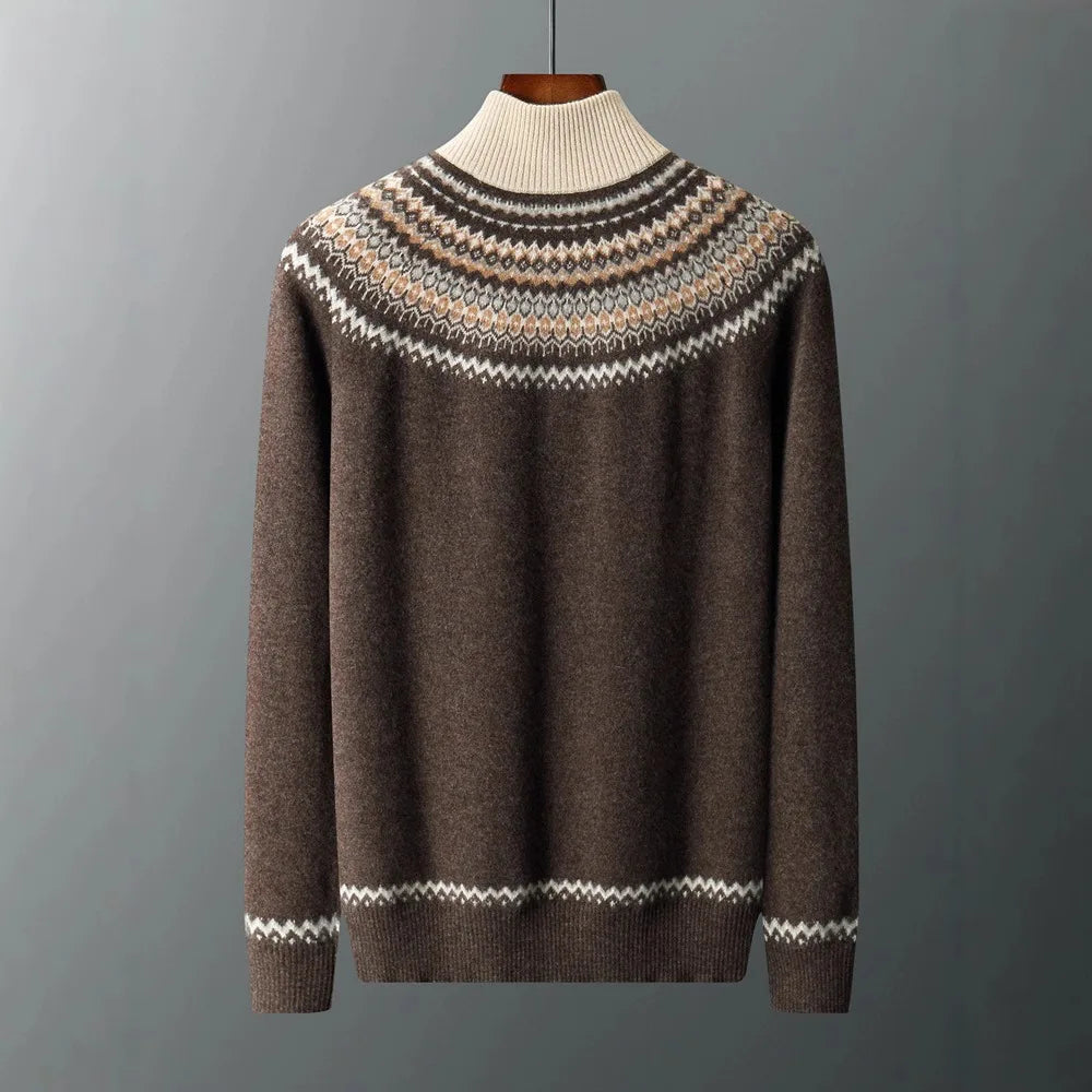 Evan 100% Cashmere Half-Zip Sweater