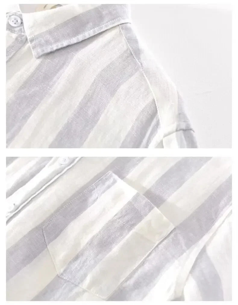 Coastal Stripe Linen Shirt