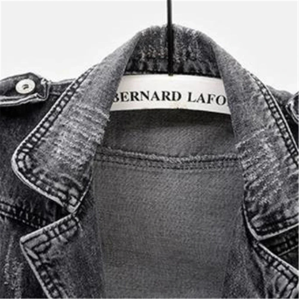 Kara Moto Denim Vest