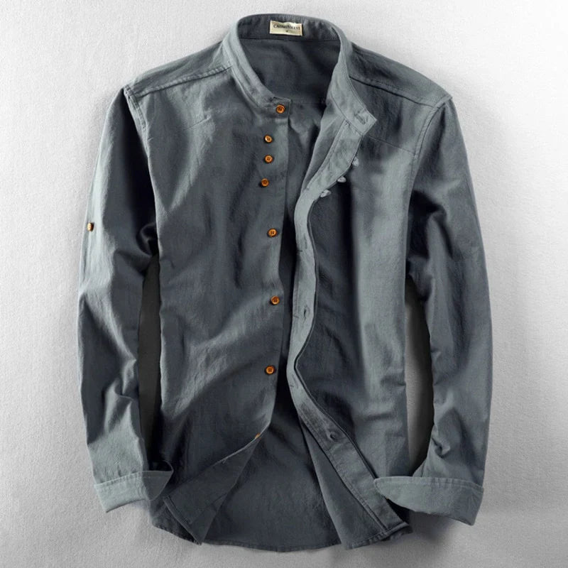 "Haruto" Japan Style Linen Button-Up