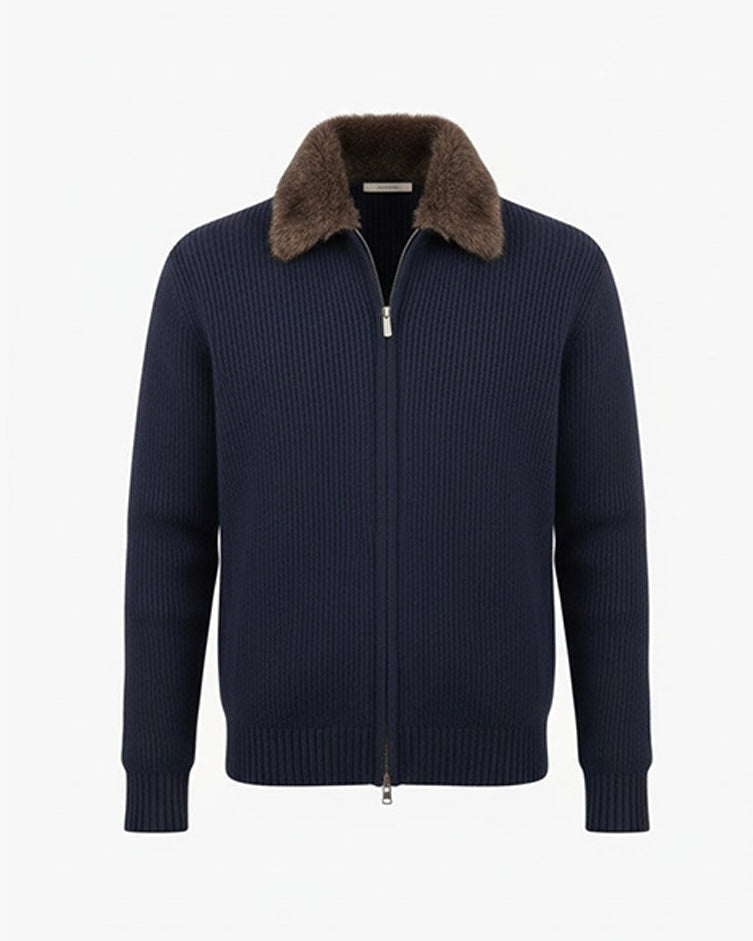 COURCHEVEL Fur Collar Wool Blouson