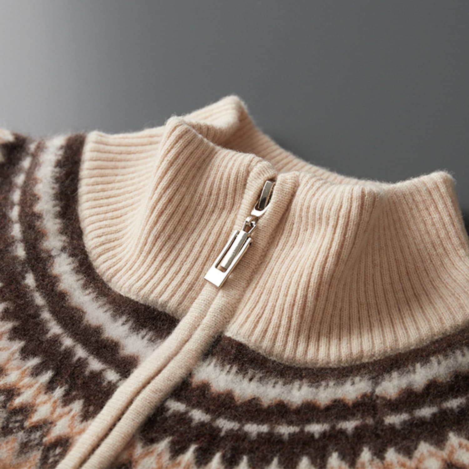 Evan 100% Cashmere Half-Zip Sweater