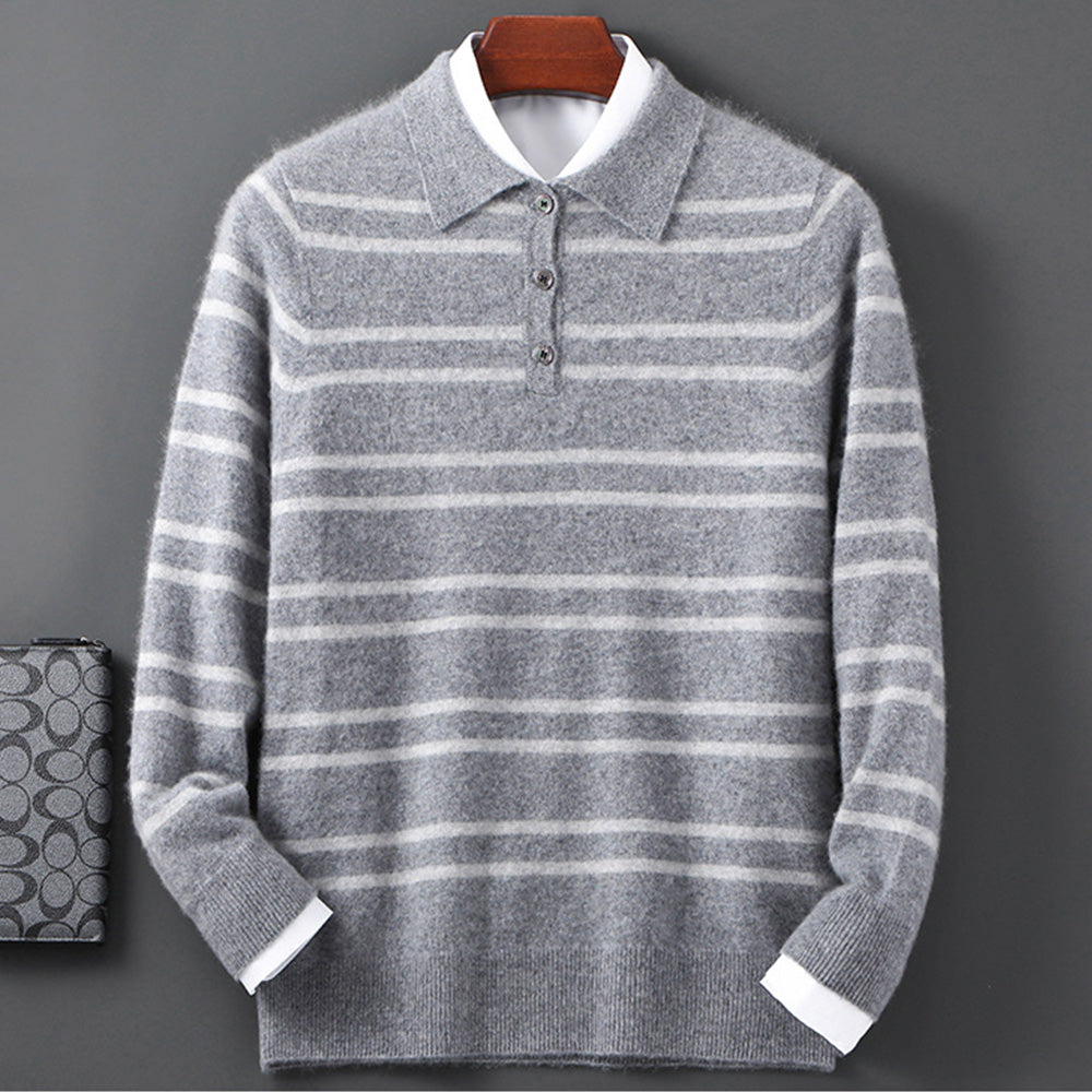 Claire Merino Wool Polo Sweater