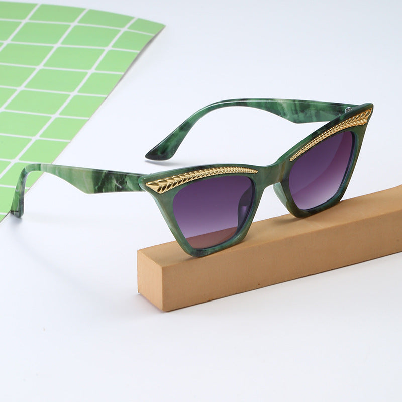 Gilded Wing Cat-eye Sunglasses
