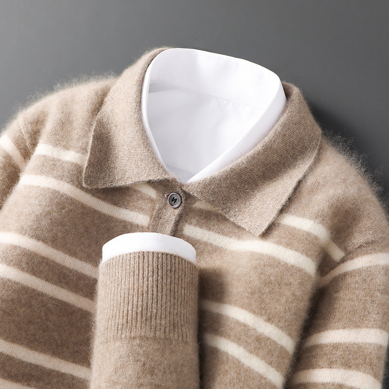 Claire Merino Wool Polo Sweater