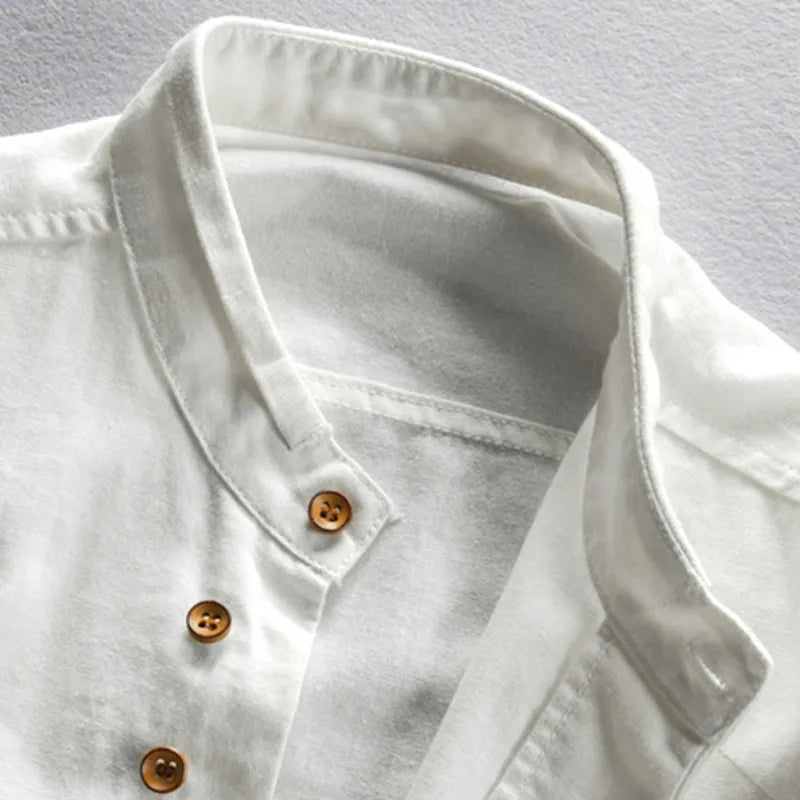 "Haruto" Japan Style Linen Button-Up