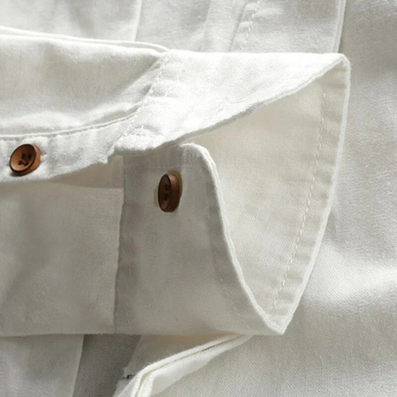 "Haruto" Japan Style Linen Button-Up
